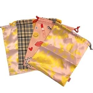 4 Pc. Assorted Ipsy Drawstring Bag Bundle